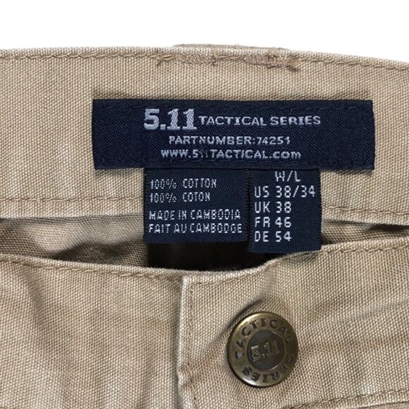 5.11 Tactical Tan Cargo Pants - Picture 4 of 12